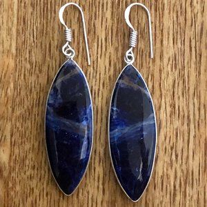 NWOT Genuine Sodalite Gemstone Earrings